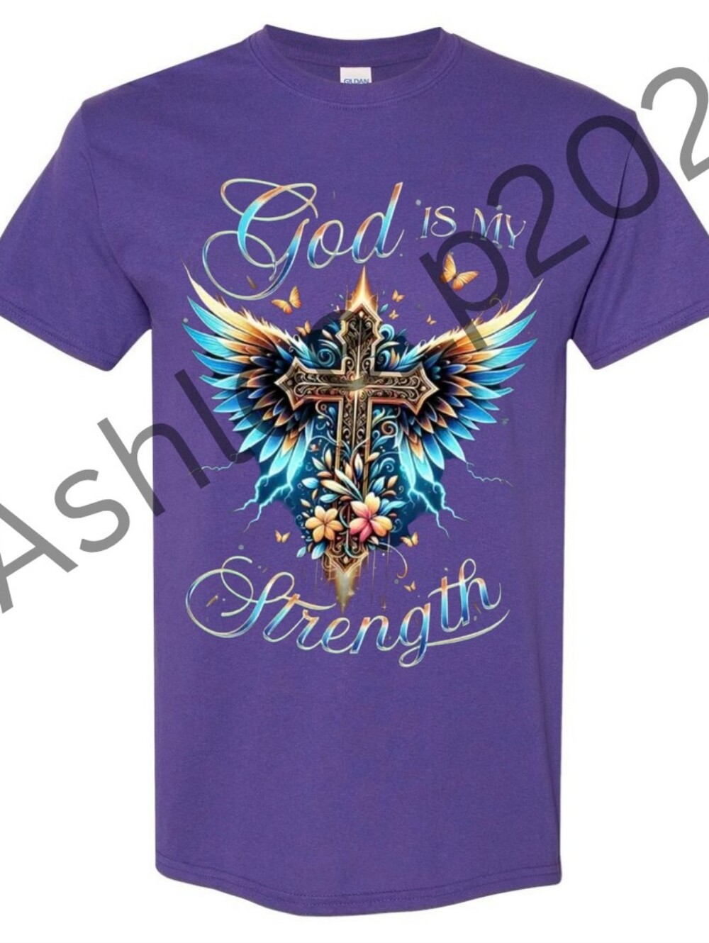 God Is My Strength Unisex Short Sleeve Graphic Tee